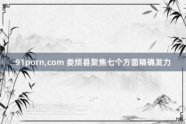 91porn,com 娄烦县聚焦七个方面精确发力