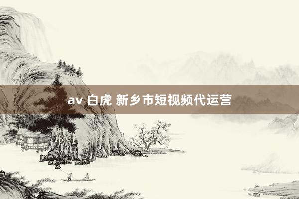 av 白虎 新乡市短视频代运营